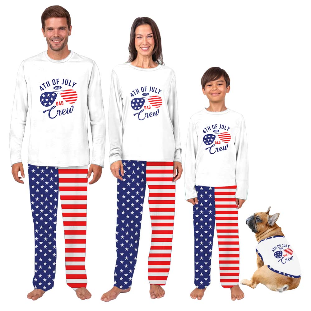 Custom Family Crew 2025 4th Of July PJs Family Custom Family Crew 2025 4th Of July PJs Family