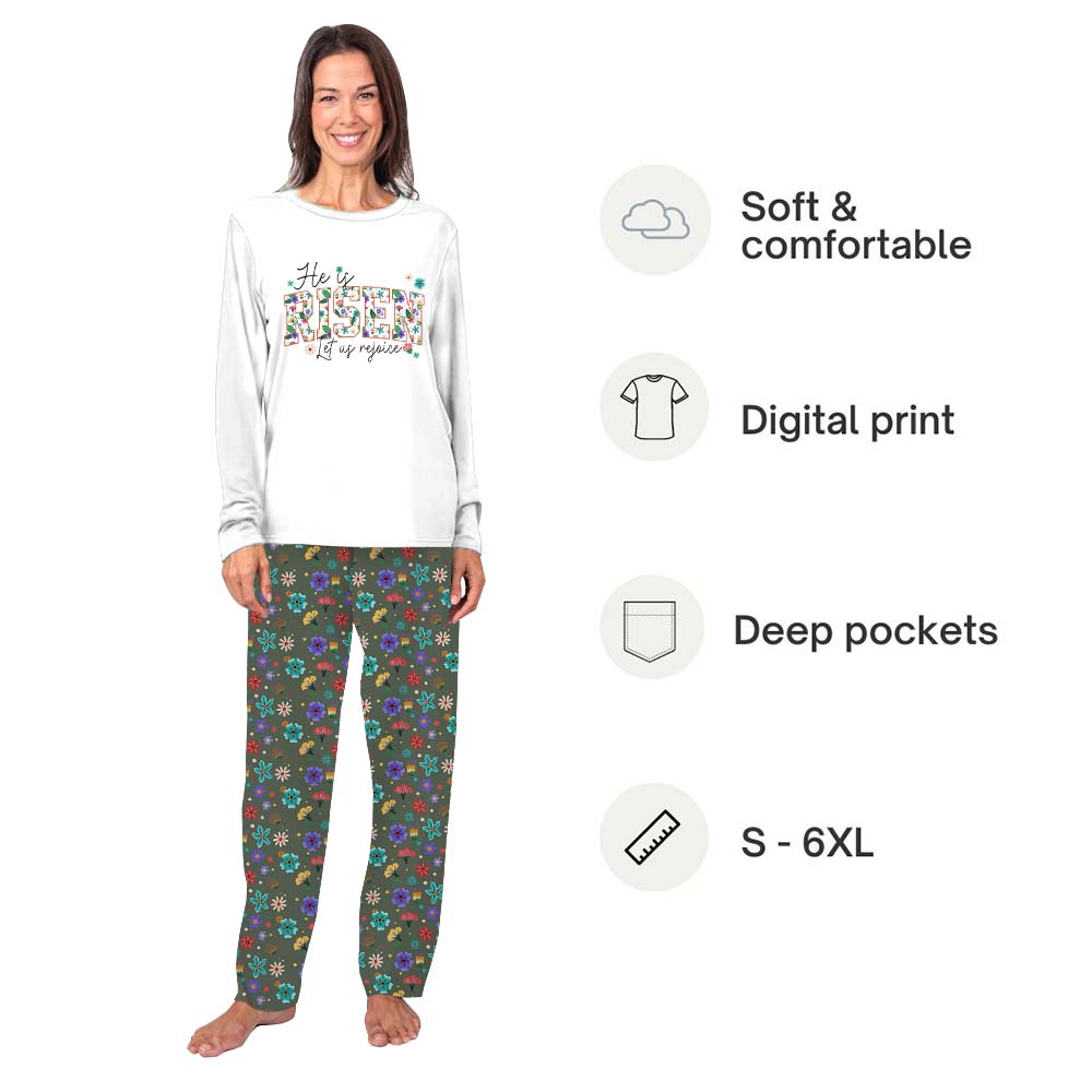 He Is Risen Matching Easter Pajamas He Is Risen Matching Easter Pajamas