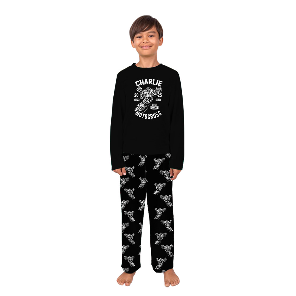 Personalized Name Motocross Pajama Sets 2025 Personalized Name Motocross Pajama Sets 2025