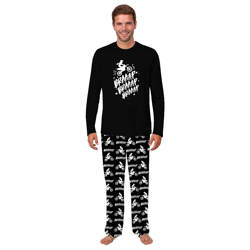 Braaap Dirt Bike Racing Pajamas Including Plus Size Braaap Dirt Bike Racing Pajamas Including Plus Size