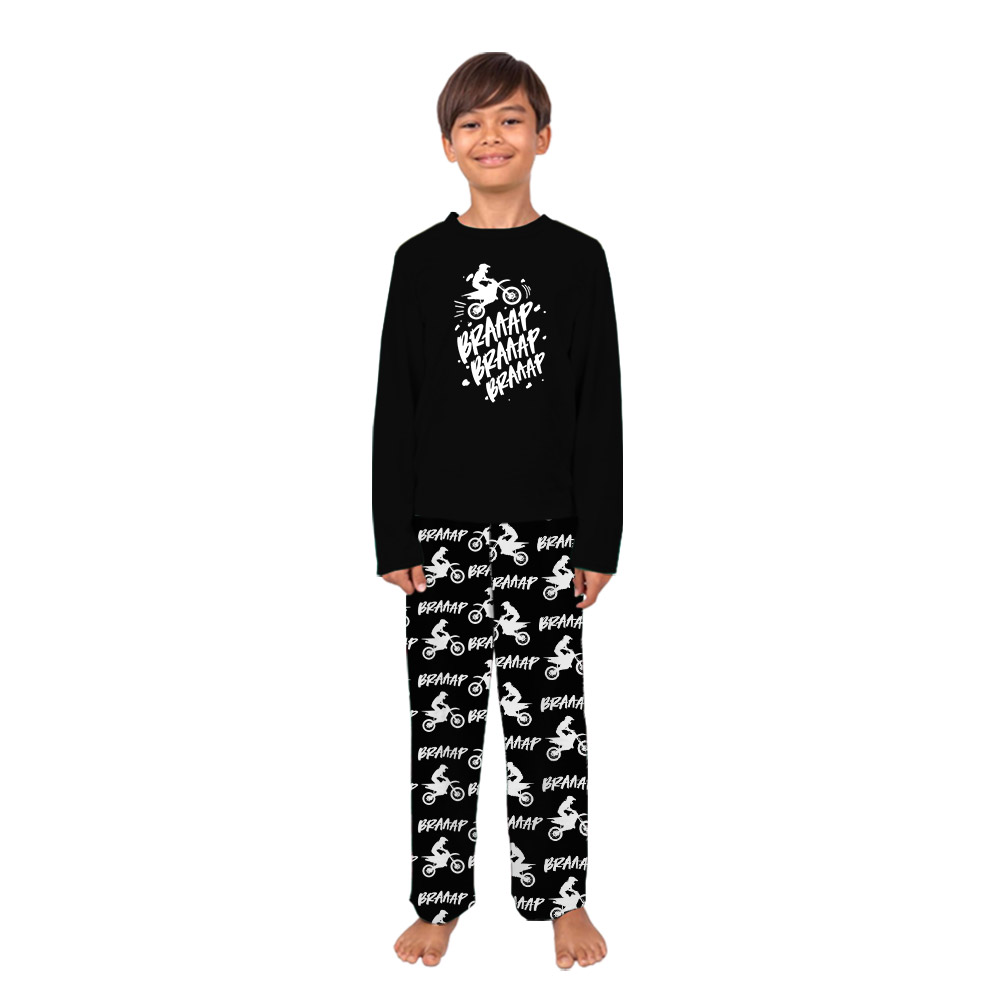 Braaap Dirt Bike Racing Pajamas Including Plus Size Braaap Dirt Bike Racing Pajamas Including Plus Size