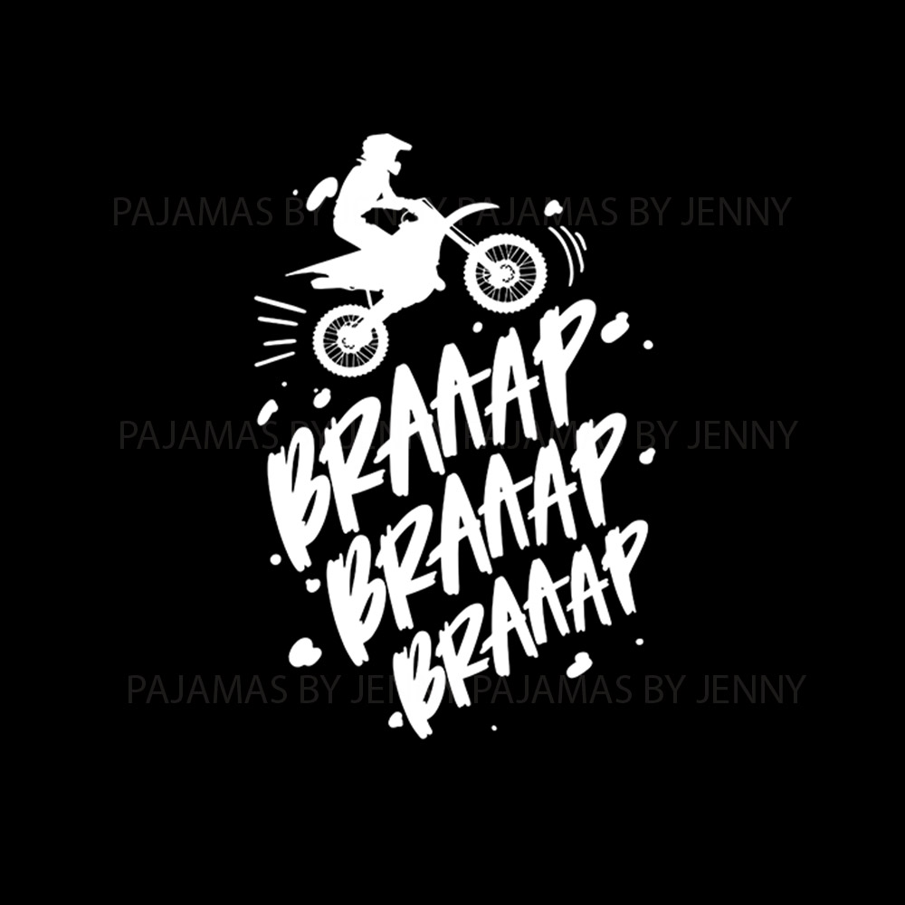 Braaap Dirt Bike Racing Pajamas Including Plus Size Braaap Dirt Bike Racing Pajamas Including Plus Size