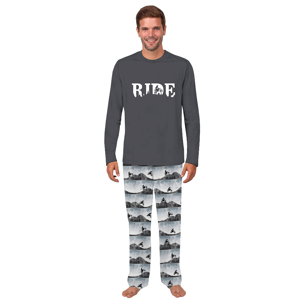 Unique Ride Dirt Bike Motocross Pajama Sets For Adult And Kids Unique Ride Dirt Bike Motocross Pajama Sets For Adult And Kids