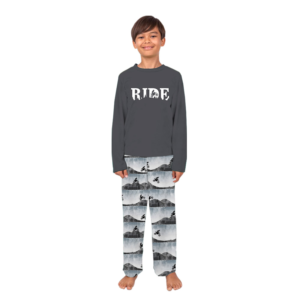 Unique Ride Dirt Bike Motocross Pajama Sets For Adult And Kids Unique Ride Dirt Bike Motocross Pajama Sets For Adult And Kids