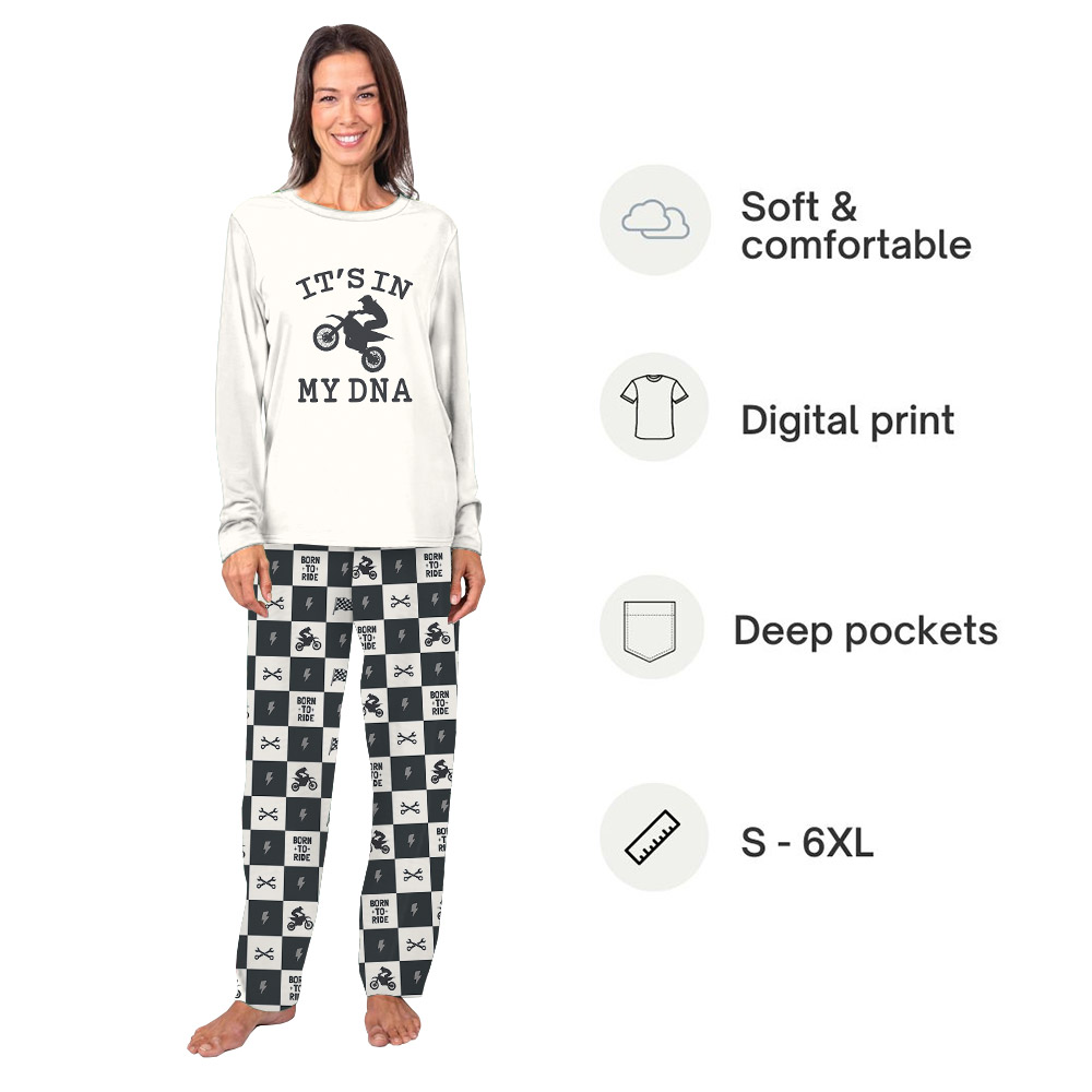 Funny Saying Dirt Bike Motocross Pajamas Plaid Funny Saying Dirt Bike Motocross Pajamas Plaid