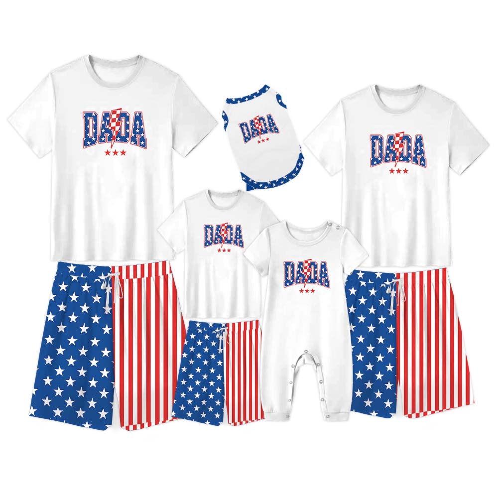 Unique America Independence Day Short Pajama Set Unique America Independence Day Short Pajama Set