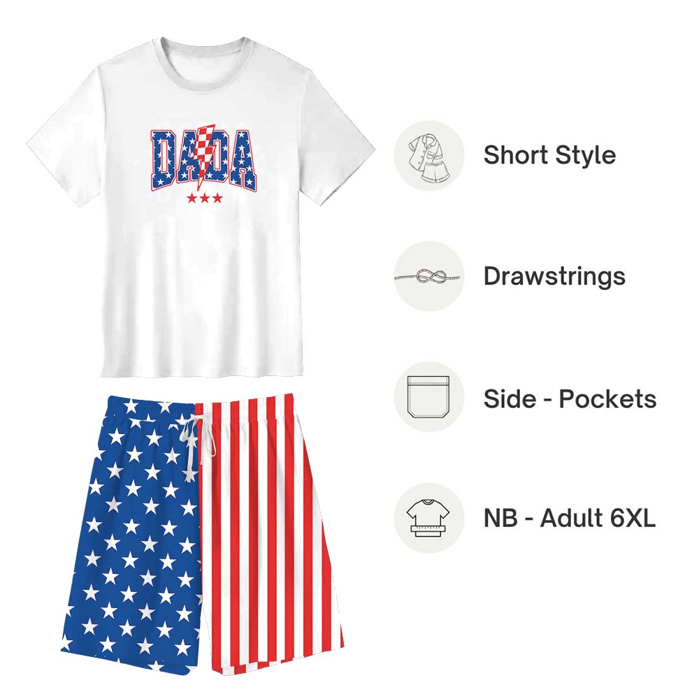 Unique America Independence Day Short Pajama Set Unique America Independence Day Short Pajama Set