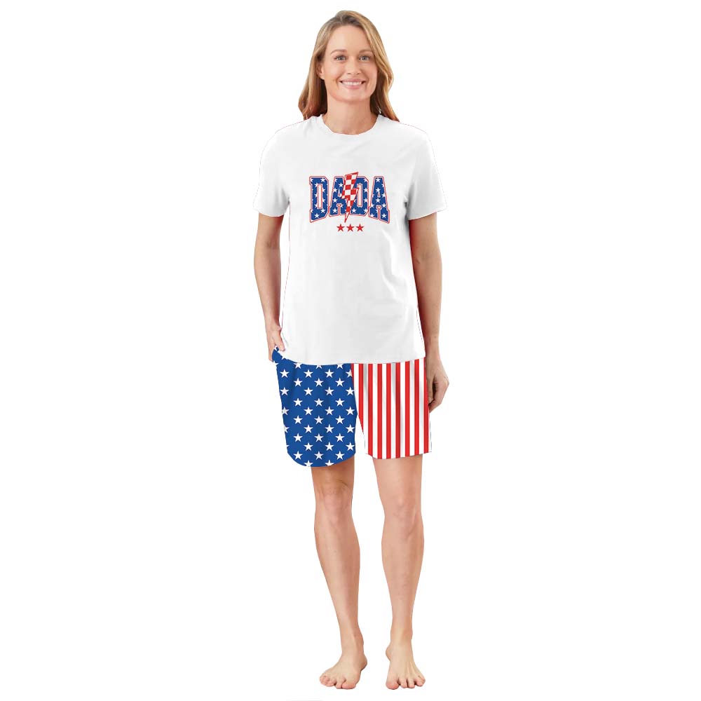 Unique America Independence Day Short Pajama Set Unique America Independence Day Short Pajama Set