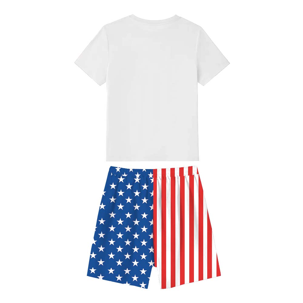 Unique America Independence Day Short Pajama Set Unique America Independence Day Short Pajama Set