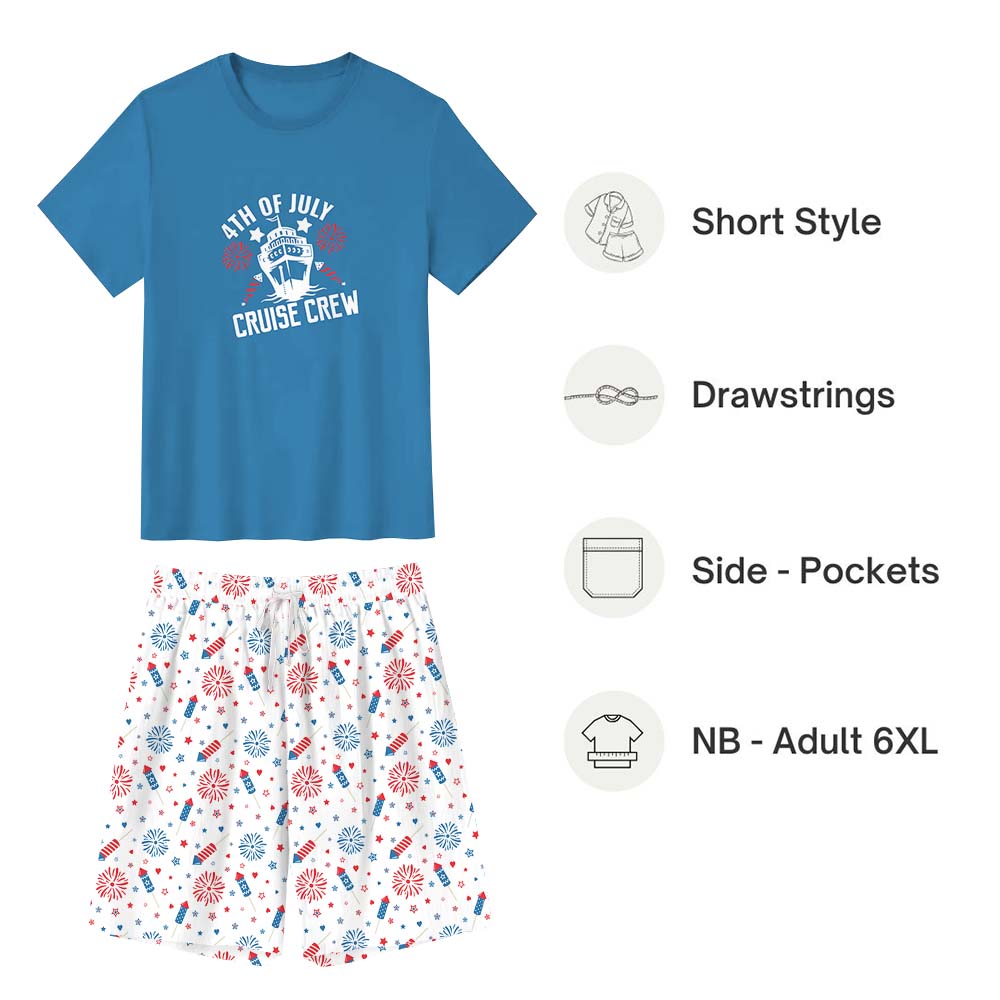 Comfortable Cruise Crew Short Sleeve Pajamas Comfortable Cruise Crew Short Sleeve Pajamas