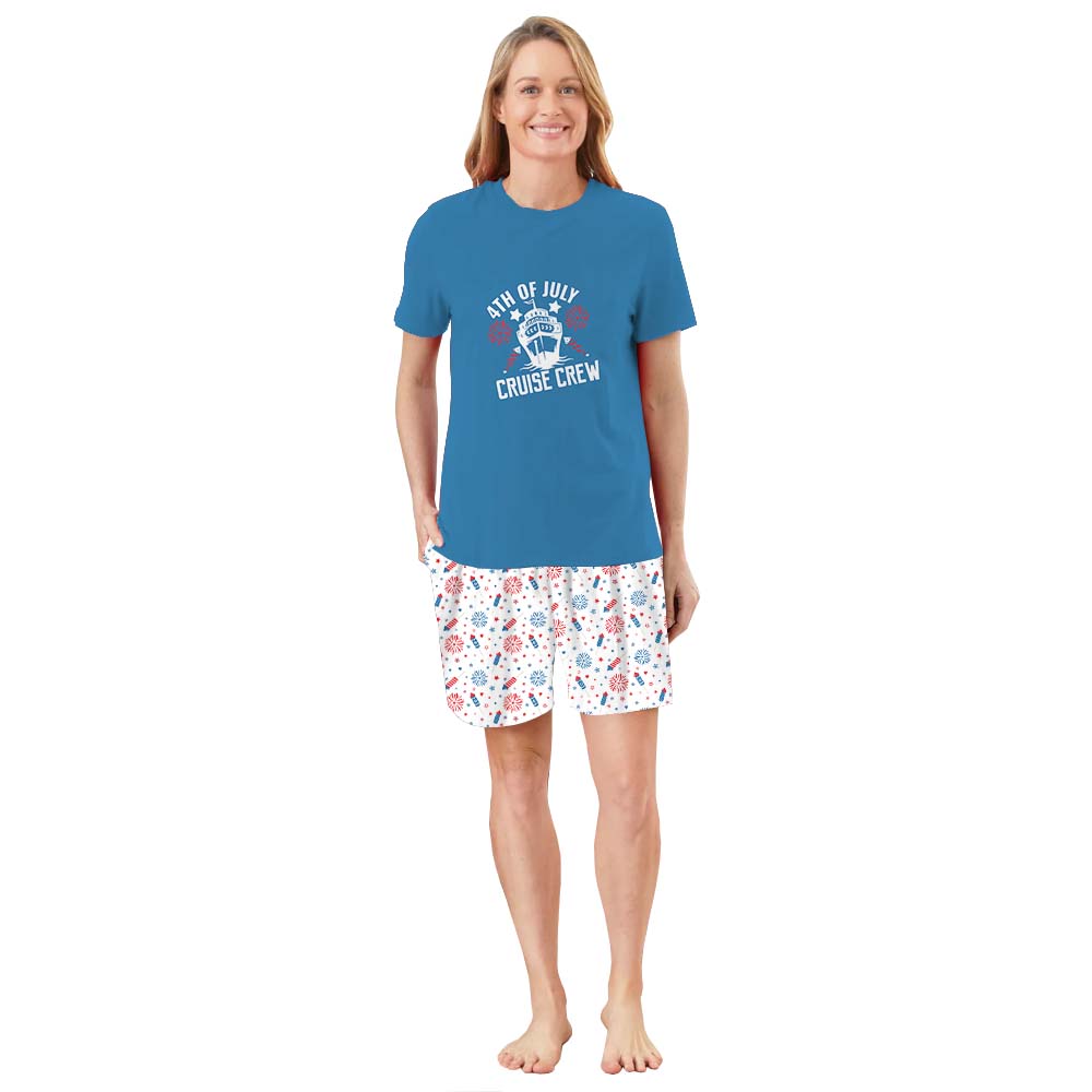 Comfortable Cruise Crew Short Sleeve Pajamas Comfortable Cruise Crew Short Sleeve Pajamas