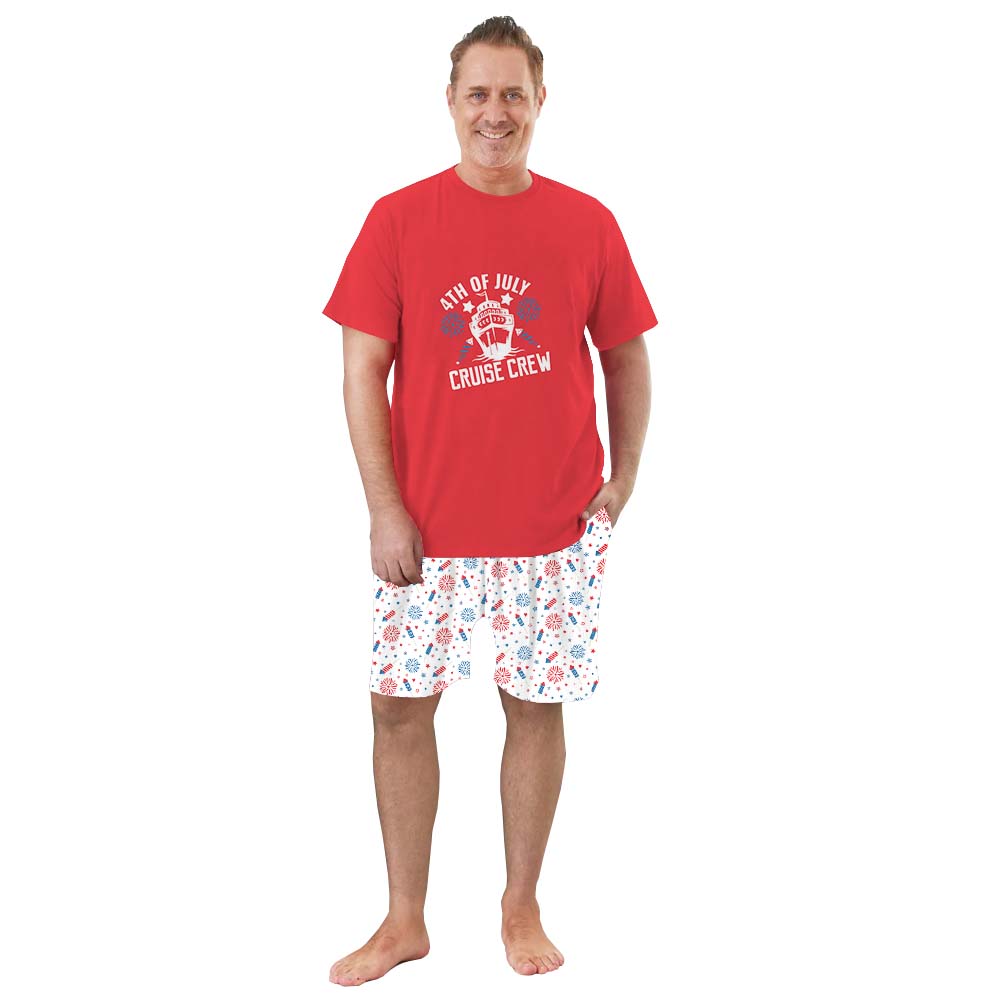 Festive Cruise Crew Matching Family 4th Of July Pajama Sets Festive Cruise Crew Matching Family 4th Of July Pajama Sets