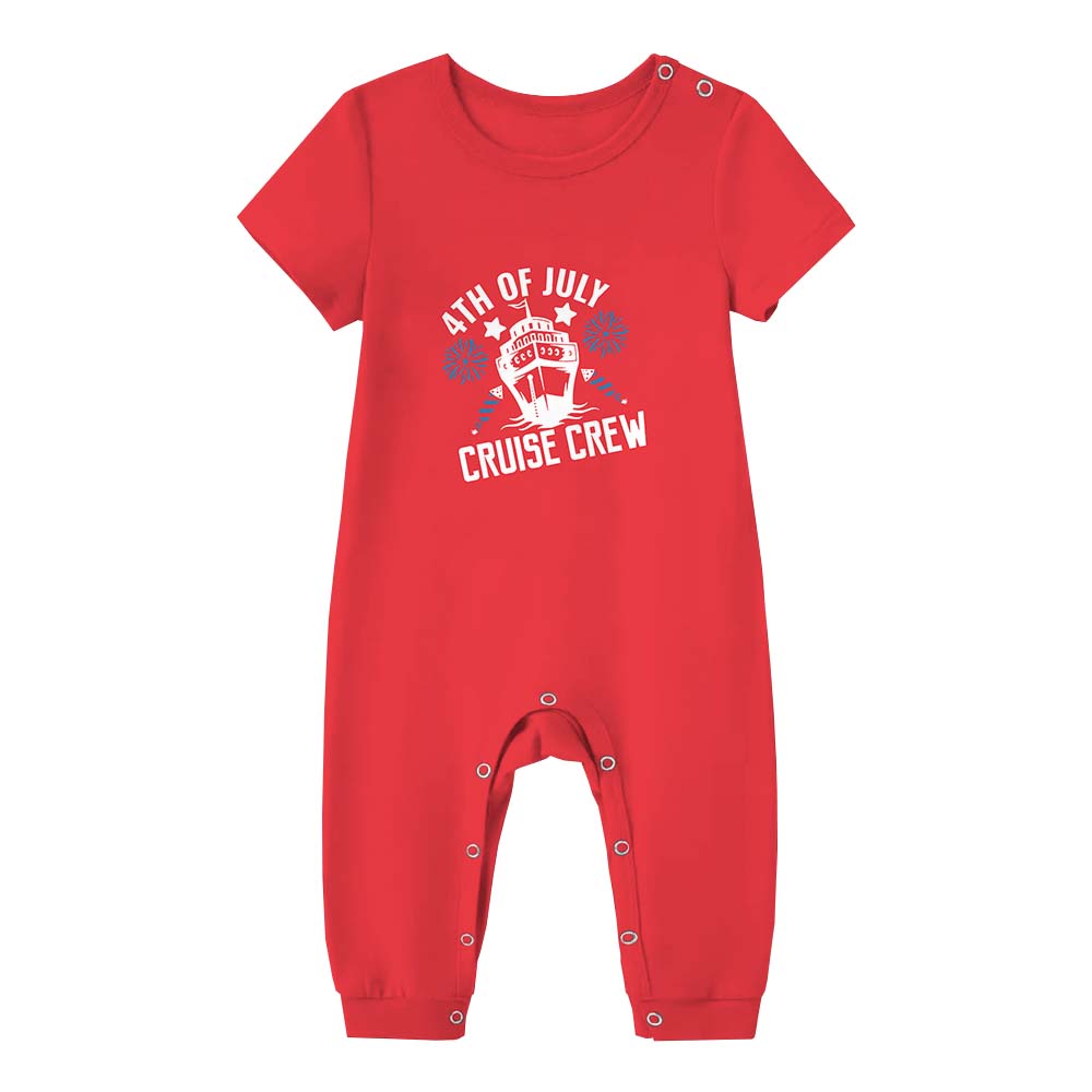 Festive Cruise Crew Matching Family 4th Of July Pajama Sets Festive Cruise Crew Matching Family 4th Of July Pajama Sets