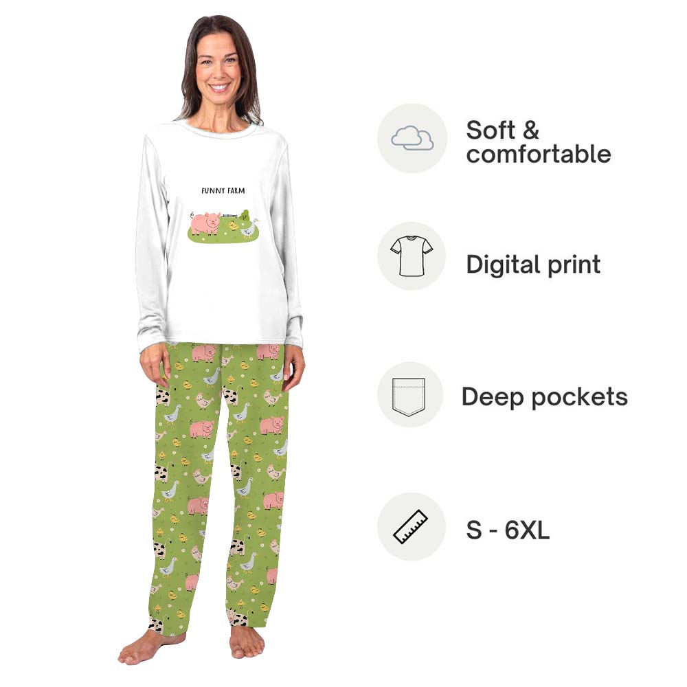 Funny Farm Matching Family Pajamas With Dogs Funny Farm Matching Family Pajamas With Dogs