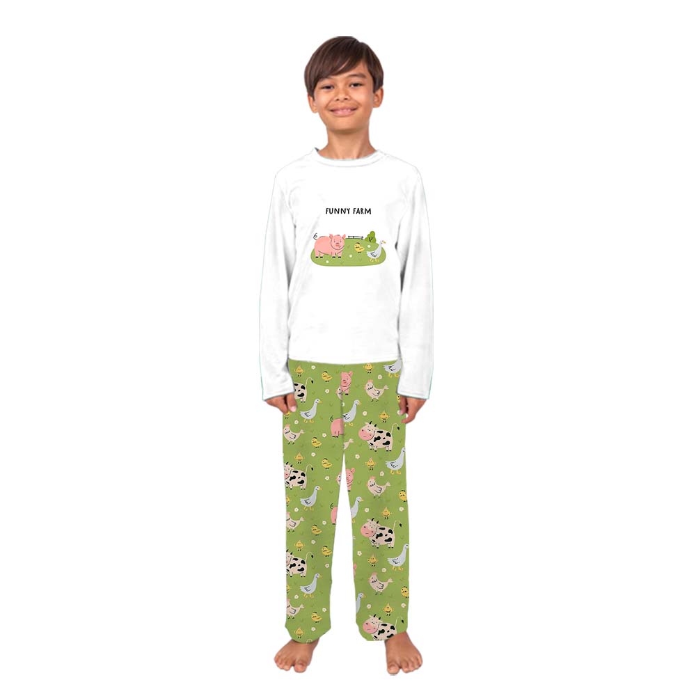Funny Farm Matching Family Pajamas With Dogs Funny Farm Matching Family Pajamas With Dogs