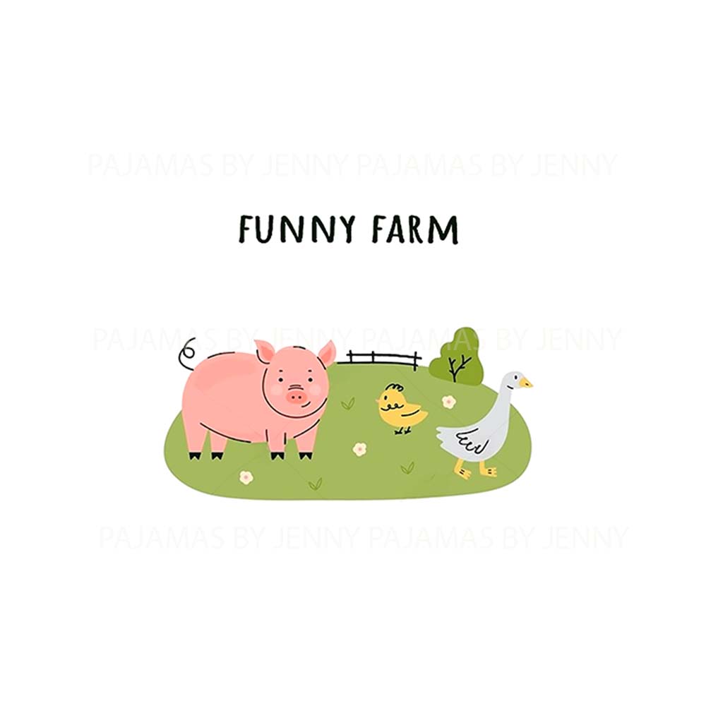 Funny Farm Matching Family Pajamas With Dogs Funny Farm Matching Family Pajamas With Dogs