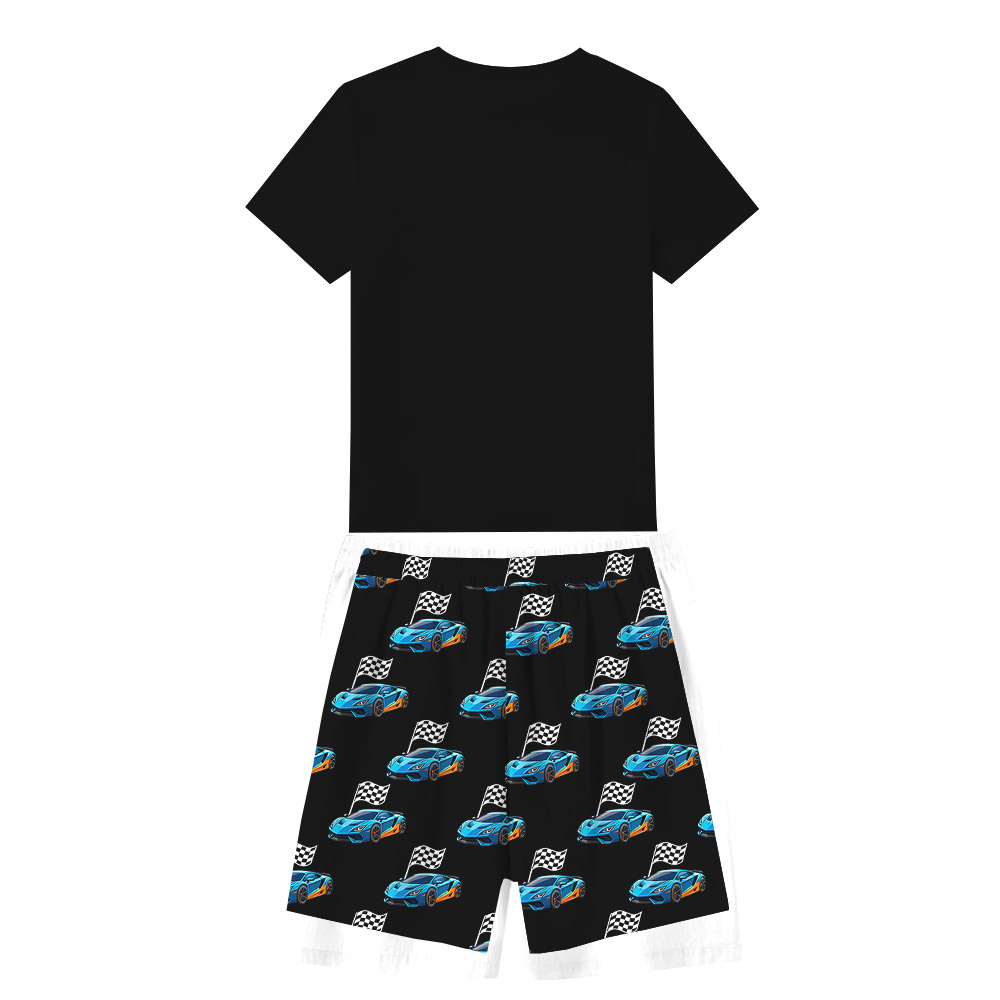 Custom Race Car Themed Birthday Pajamas For Family Custom Race Car Themed Birthday Pajamas For Family