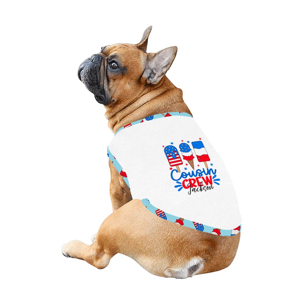 Cute Custom Name Ice Cream 4th of July Pajamas For The Whole Family