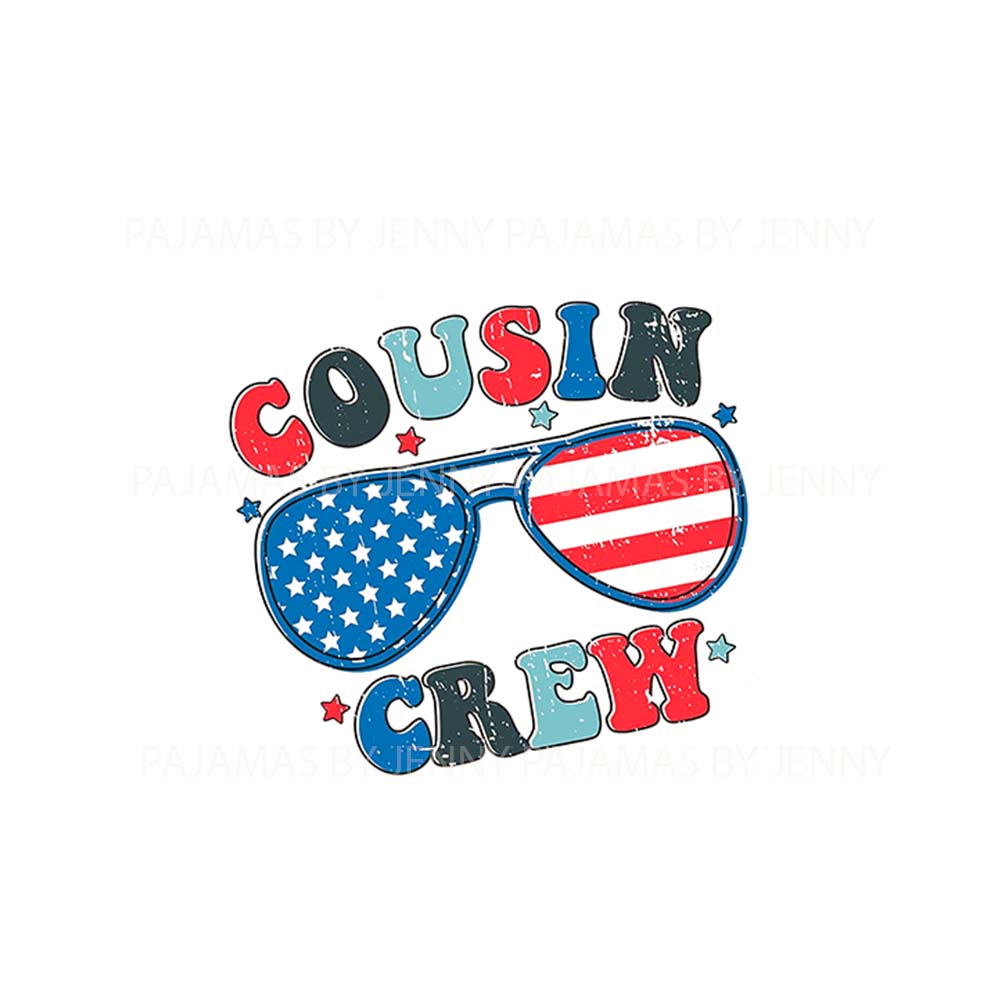 Vintage Cousin Crew Matching Pajamas For 4th Of July Vintage Cousin Crew Matching Pajamas For 4th Of July