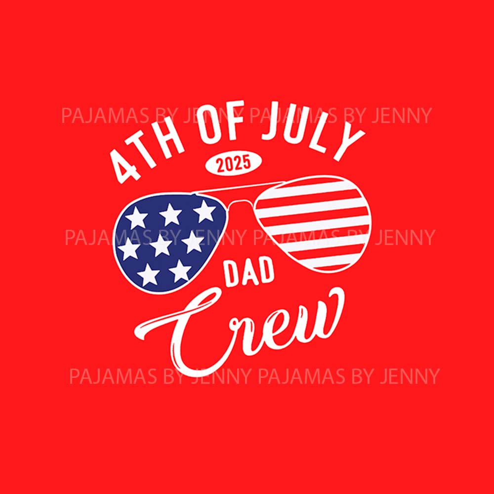 Personalized Family Crew 4th Of July Family Matching Pajamas With Dog