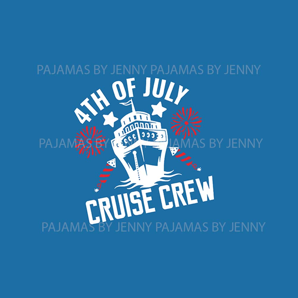 Festive Cruise Crew Family Matching 4th of July PJs Festive Cruise Crew Family Matching 4th of July PJs