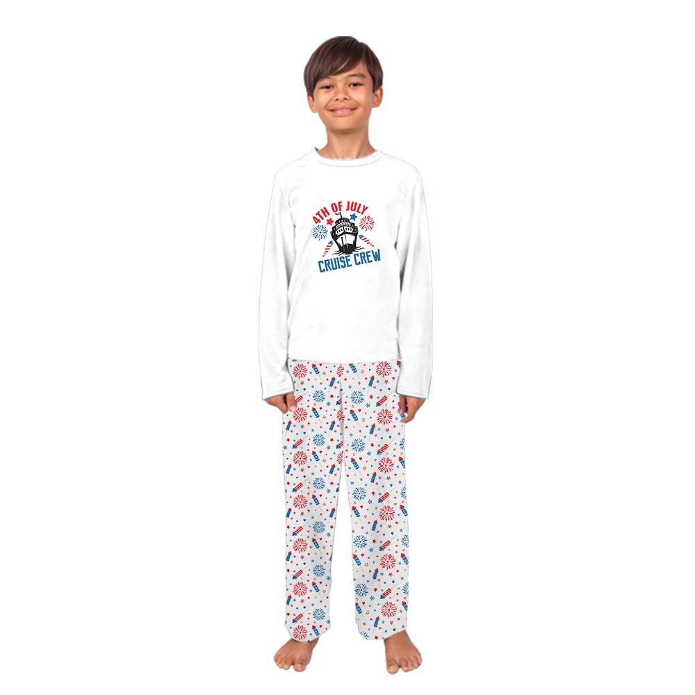 Cruise Crew 4th Of July Pajamas For Family And Dog