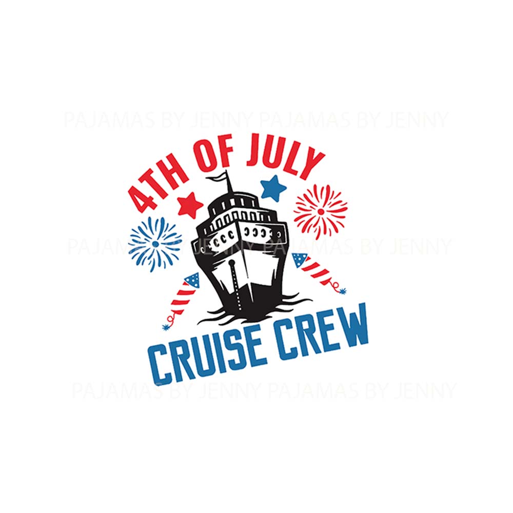 Cruise Crew 4th Of July Pajamas For Family And Dog
