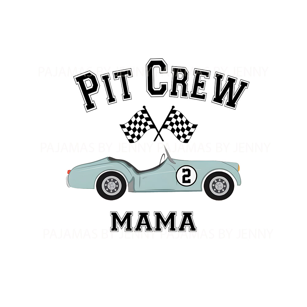 Customizable Matching Family Pit Crew Race Car Pajamas Customizable Matching Family Pit Crew Race Car Pajamas
