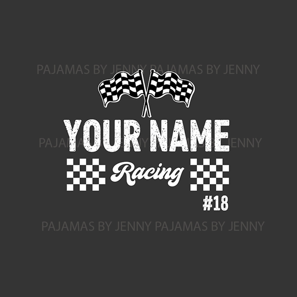 Design Your Racing Pajamas With Number And Name Design Your Racing Pajamas With Number And Name