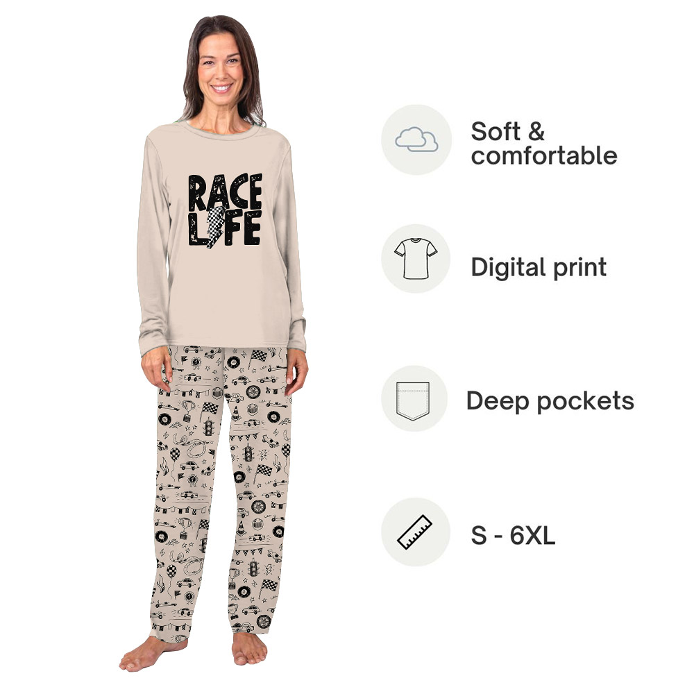 Unique Race Car Themed Pajama Sets For Racing Driver Unique Race Car Themed Pajama Sets For Racing Driver