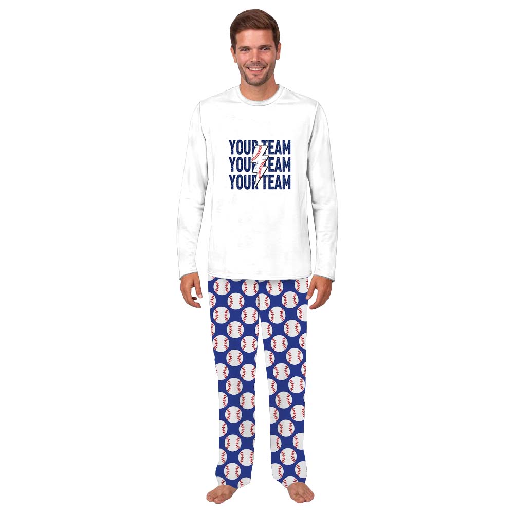 Personalized Baseball Matching Pajamas Sport With Name