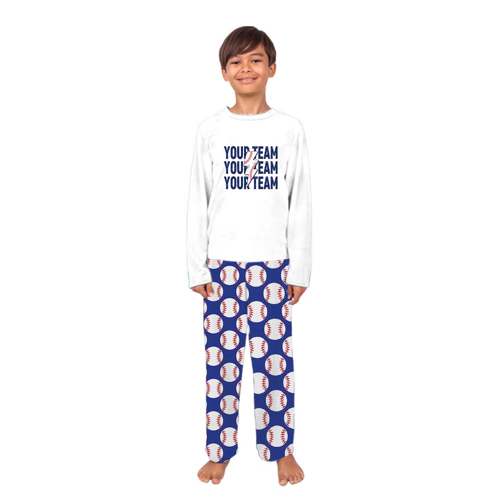 Personalized Baseball Matching Pajamas Sport With Name