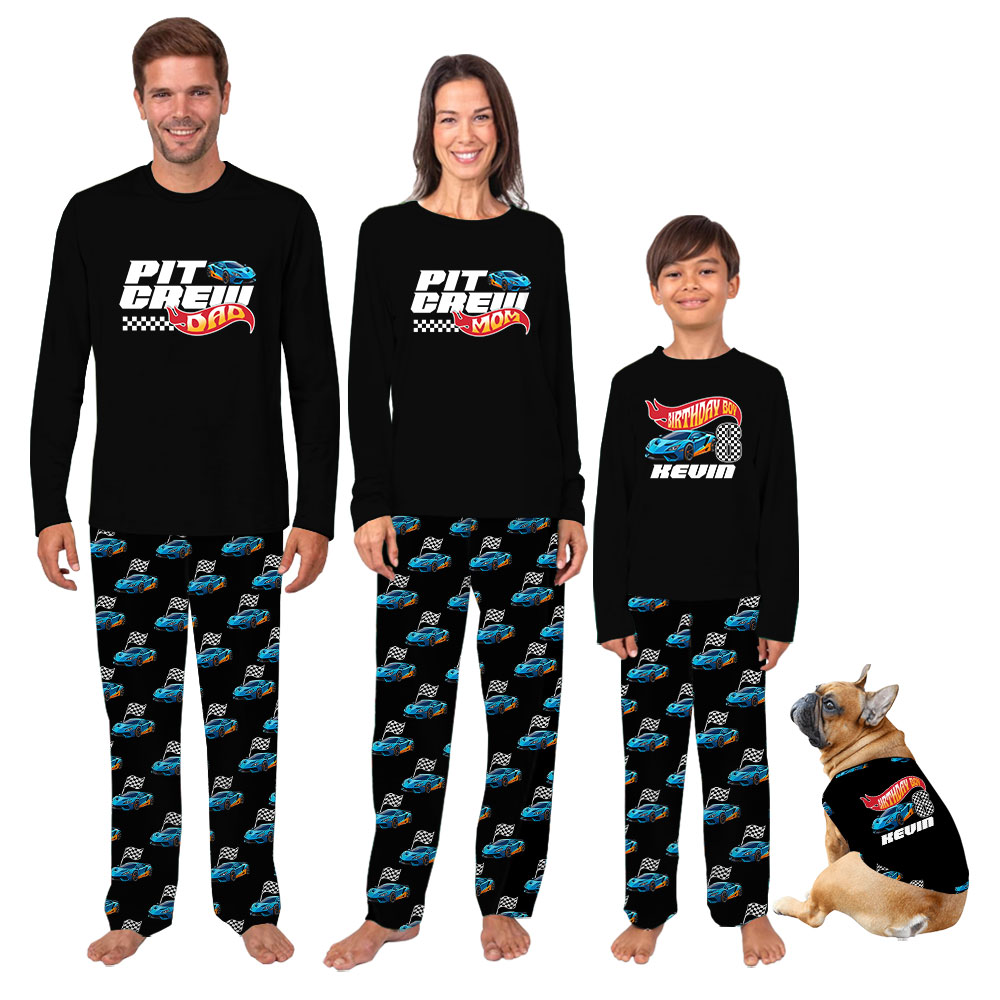 Matching Family Birthday PJs For Race Car Lovers Matching Family Birthday PJs For Race Car Lovers
