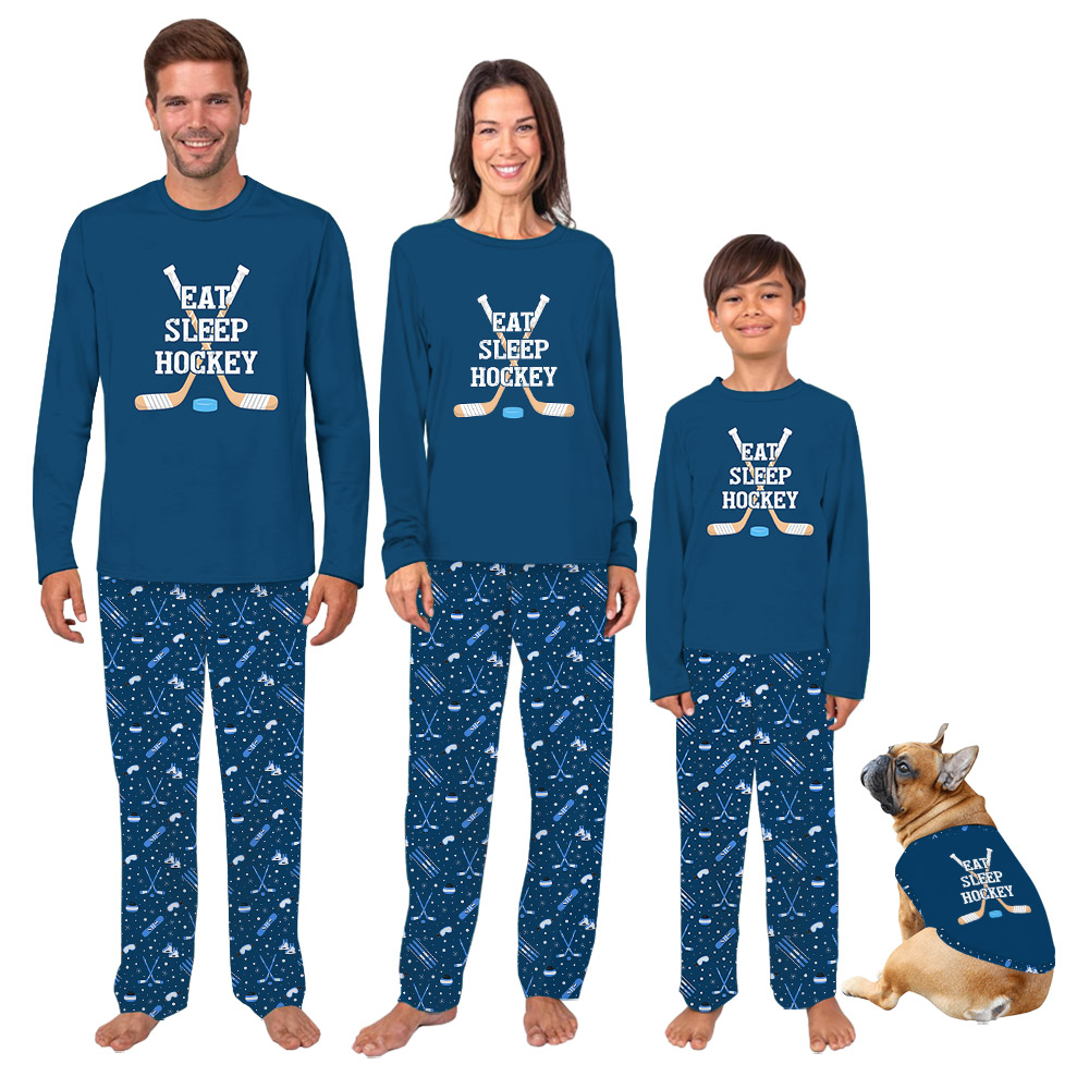 Matching Hockey Themed Pajamas With Plus Size Matching Hockey Themed Pajamas With Plus Size