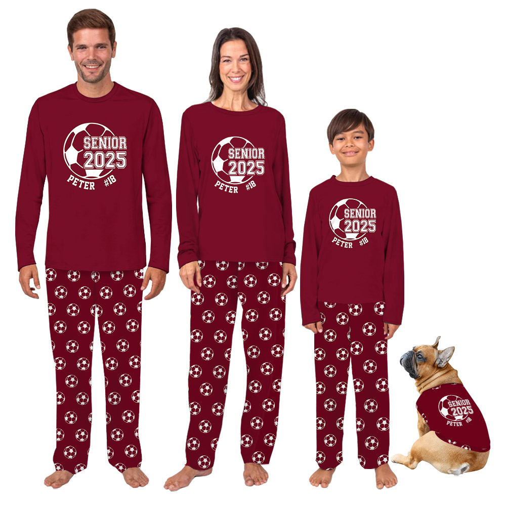Customizable Senior Soccer Player Pajama Sets 2025 Customizable Senior Soccer Player Pajama Sets 2025