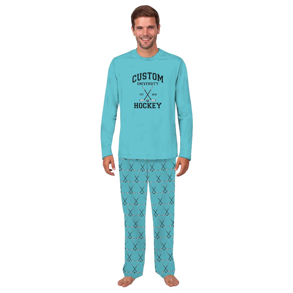 Personalized University Hockey Matching Family Pajamas Personalized University Hockey Matching Family Pajamas