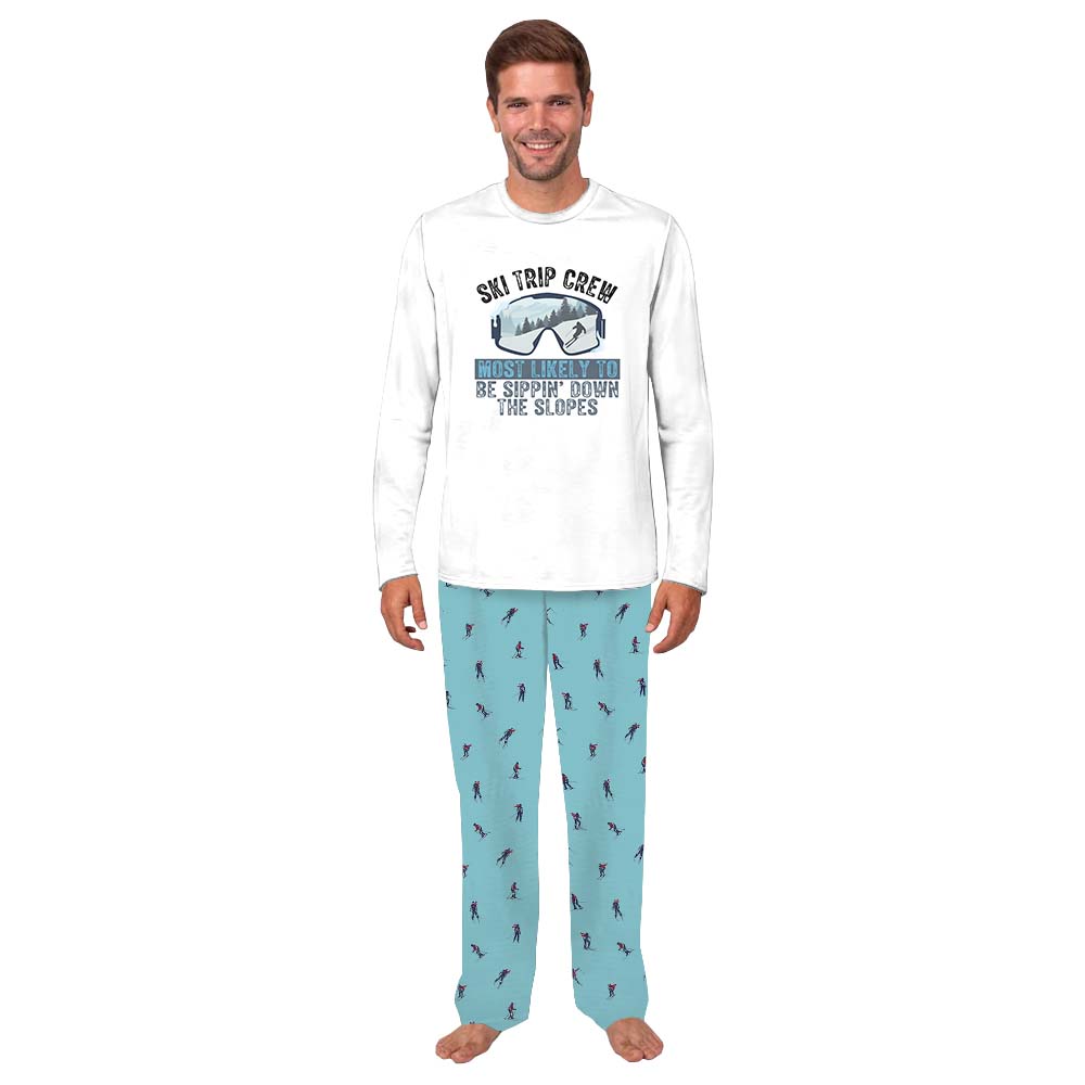 Funny Ski Trip Crew Most Likely To Owner And Dog Pajamas Funny Ski Trip Crew Most Likely To Owner And Dog Pajamas