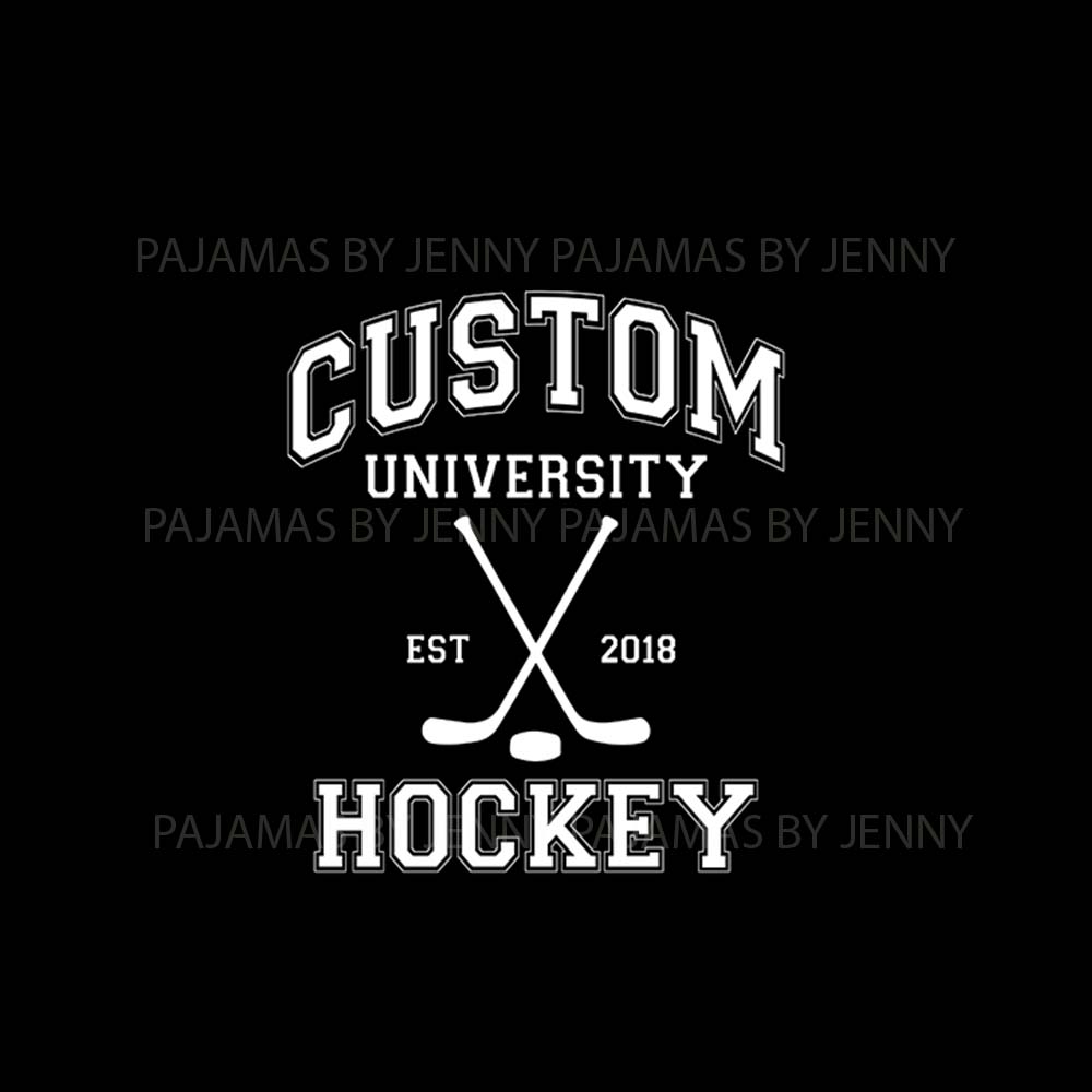 Custom University Hockey Family Sport Pajama Sets Custom University Hockey Family Sport Pajama Sets
