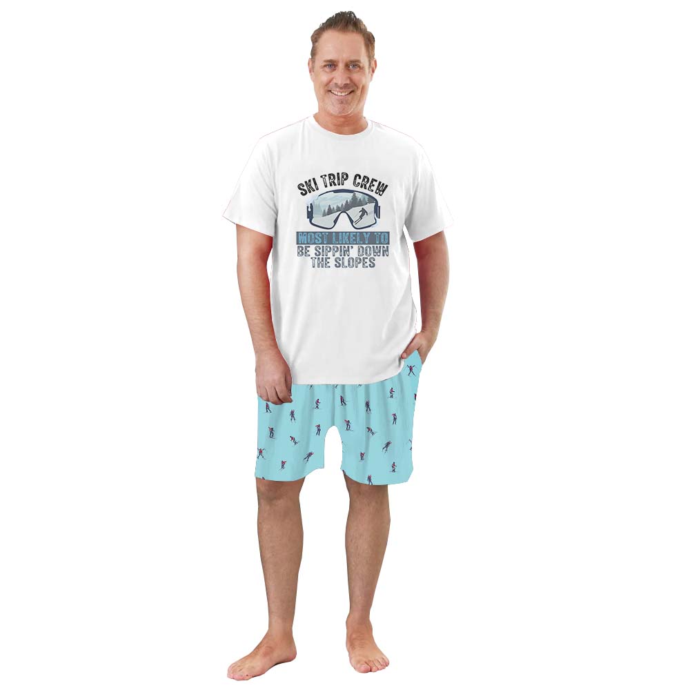 Ski Trip Crew Most Likely To Matching Family Pajama Shorts Set Ski Trip Crew Most Likely To Matching Family Pajama Shorts Set