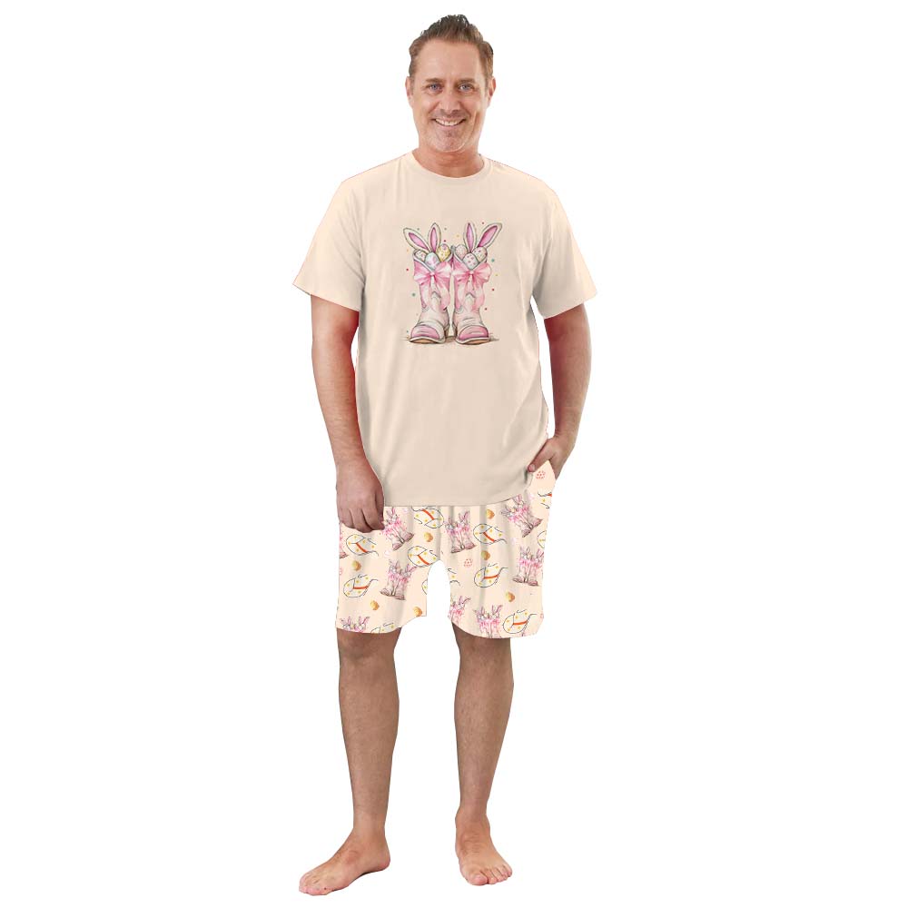 Festive Howdy Easter Pajamas Short Sets Festive Howdy Easter Pajamas Short Sets