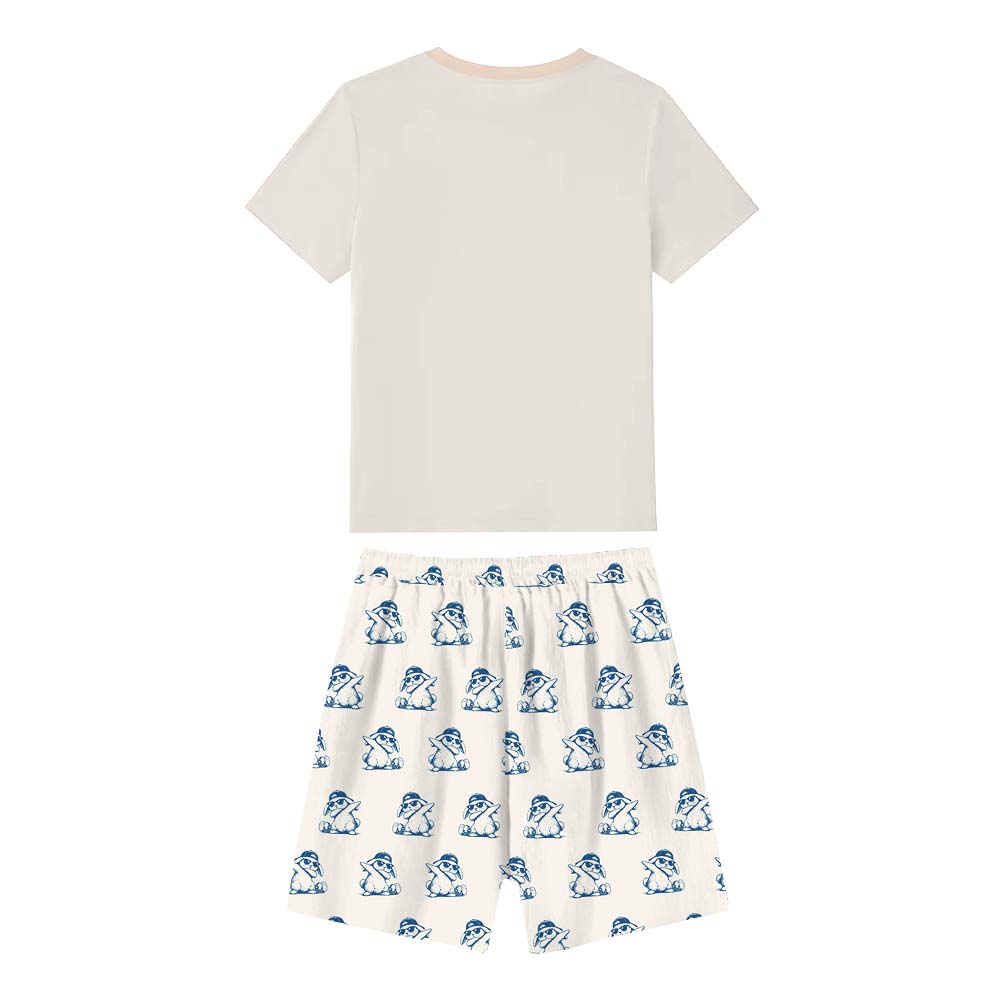 Cute Happy Easter Bruh Pajamas For Adults Short Sleeves Cute Happy Easter Bruh Pajamas For Adults Short Sleeves