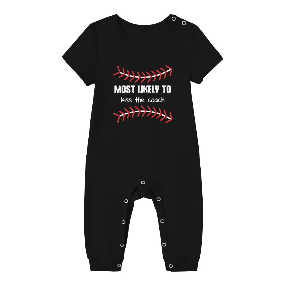 Hilarious Sayings Most Likely To Baseball Pajama Short Set Hilarious Sayings Most Likely To Baseball Pajama Short Set
