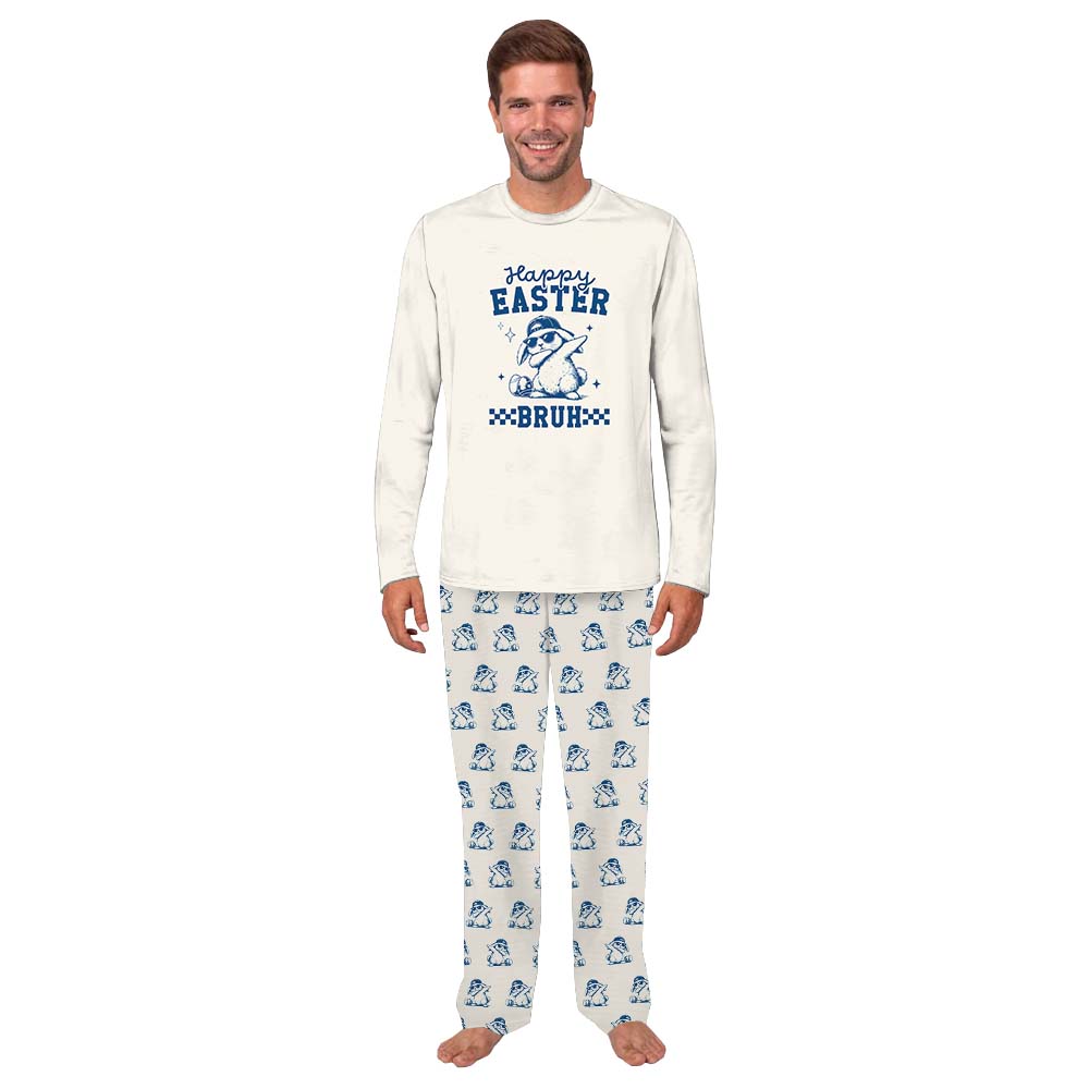Happy Easter Bruh Owner And Dog Pajamas Happy Easter Bruh Owner And Dog Pajamas