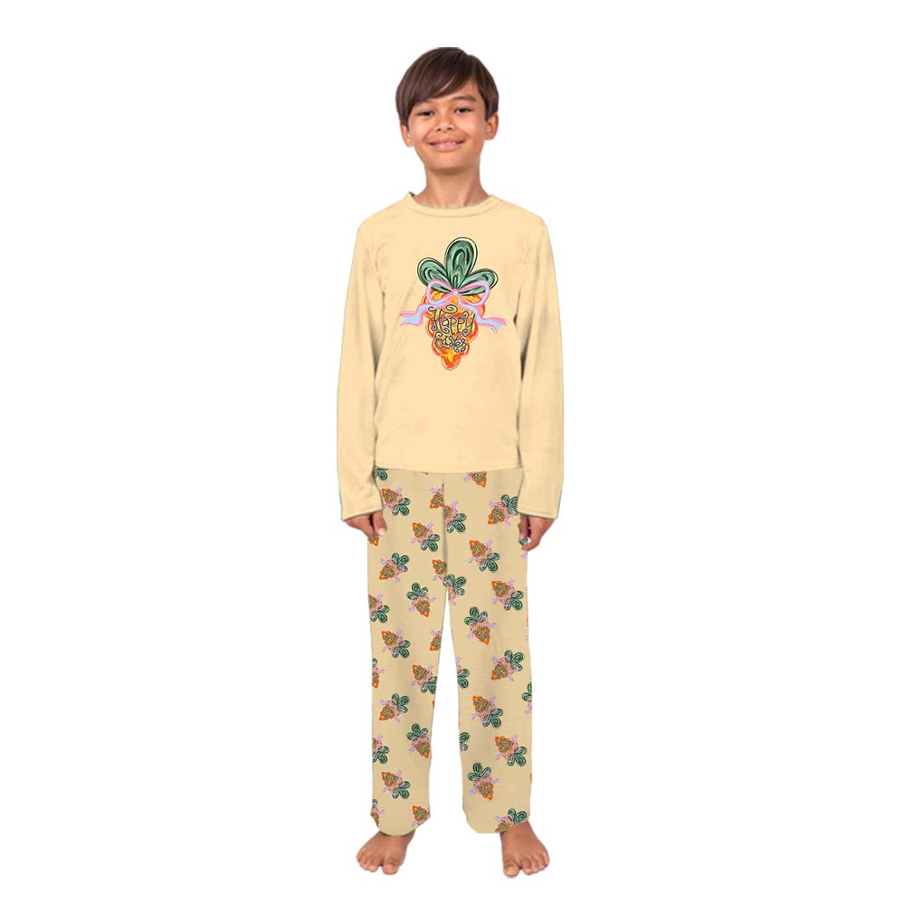 Happy Easter Carrot Coquette Matching Pajamas Sport