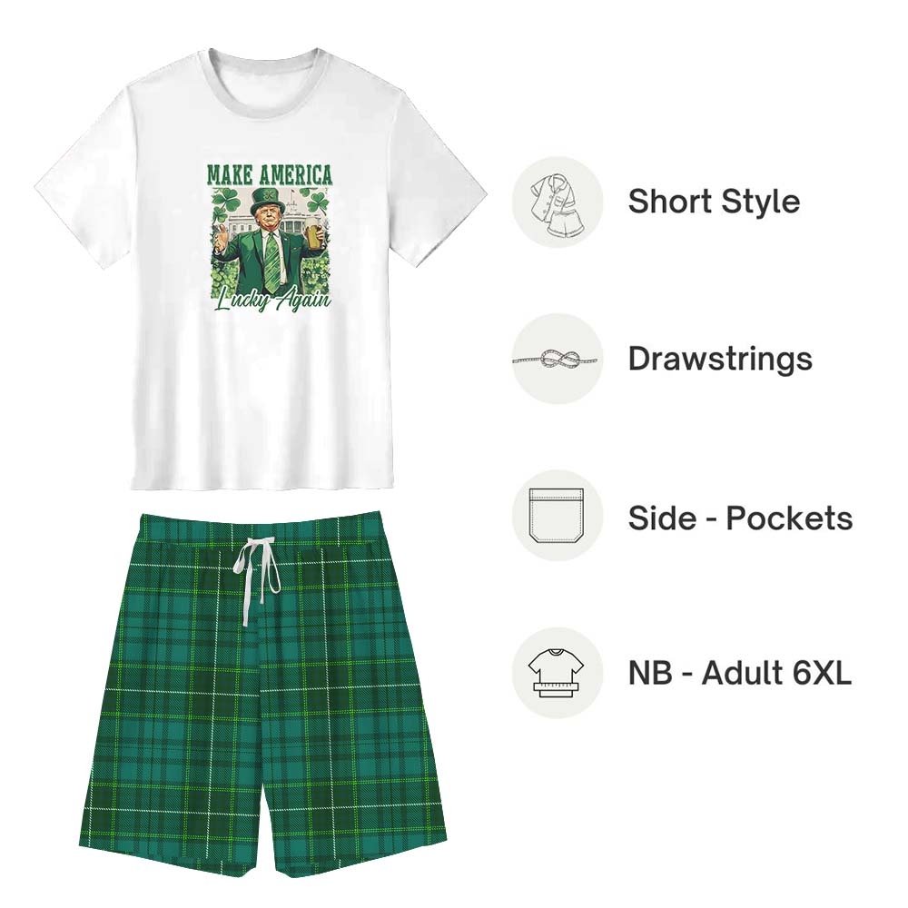 Patrick’s Day Trump Make America Lucky Again Pajamas Tshirts And Shorts Patrick’s Day Trump Make America Lucky Again Pajamas Tshirts And Shorts