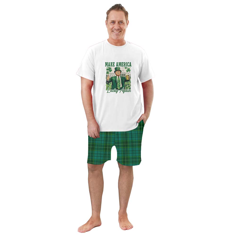 Patrick’s Day Trump Make America Lucky Again Pajamas Tshirts And Shorts Patrick’s Day Trump Make America Lucky Again Pajamas Tshirts And Shorts