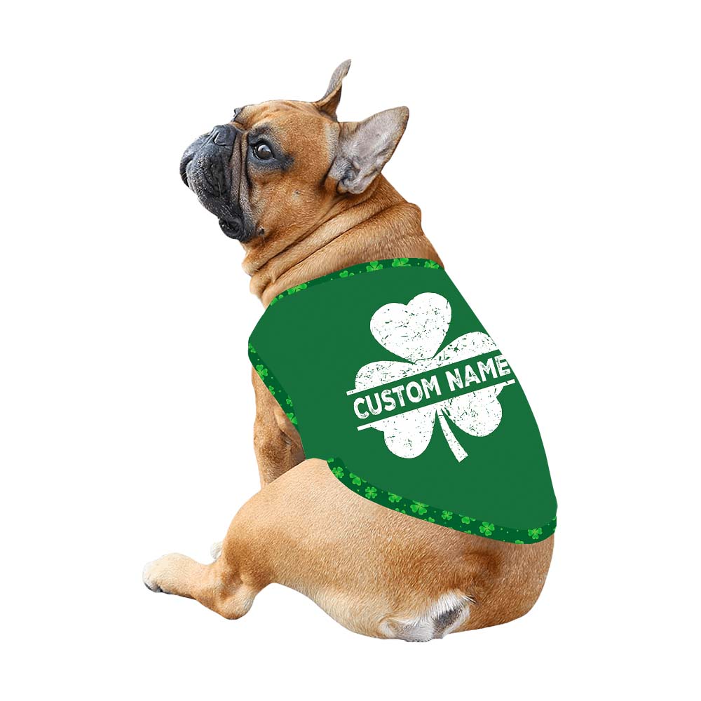 Custom Name Shamrock Pajamas For Adults Short Sleeves Green Custom Name Shamrock Pajamas For Adults Short Sleeves Green