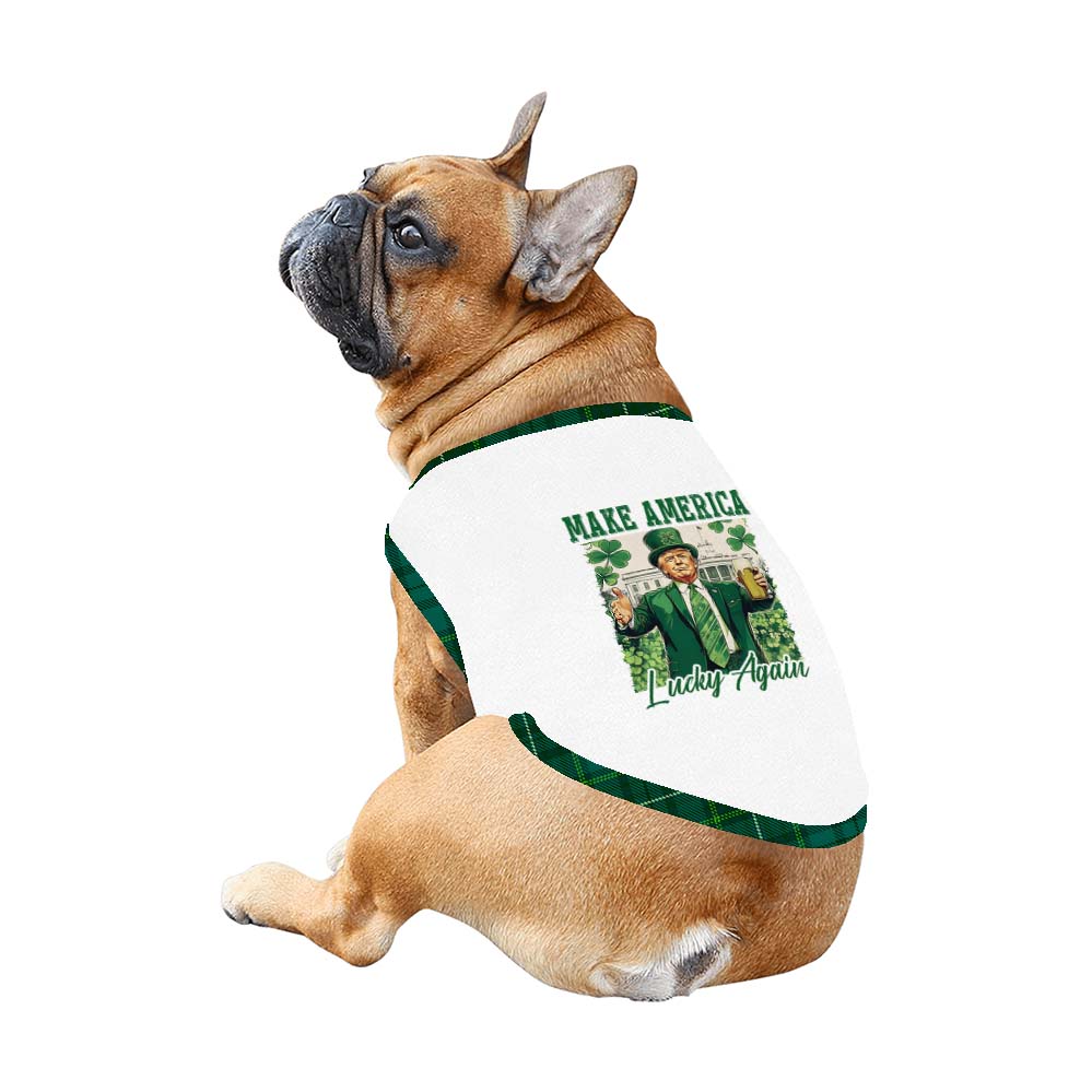 Make America Lucky Again Patrick’s Day Owner And Dog Pajamas Make America Lucky Again Patrick’s Day Owner And Dog Pajamas