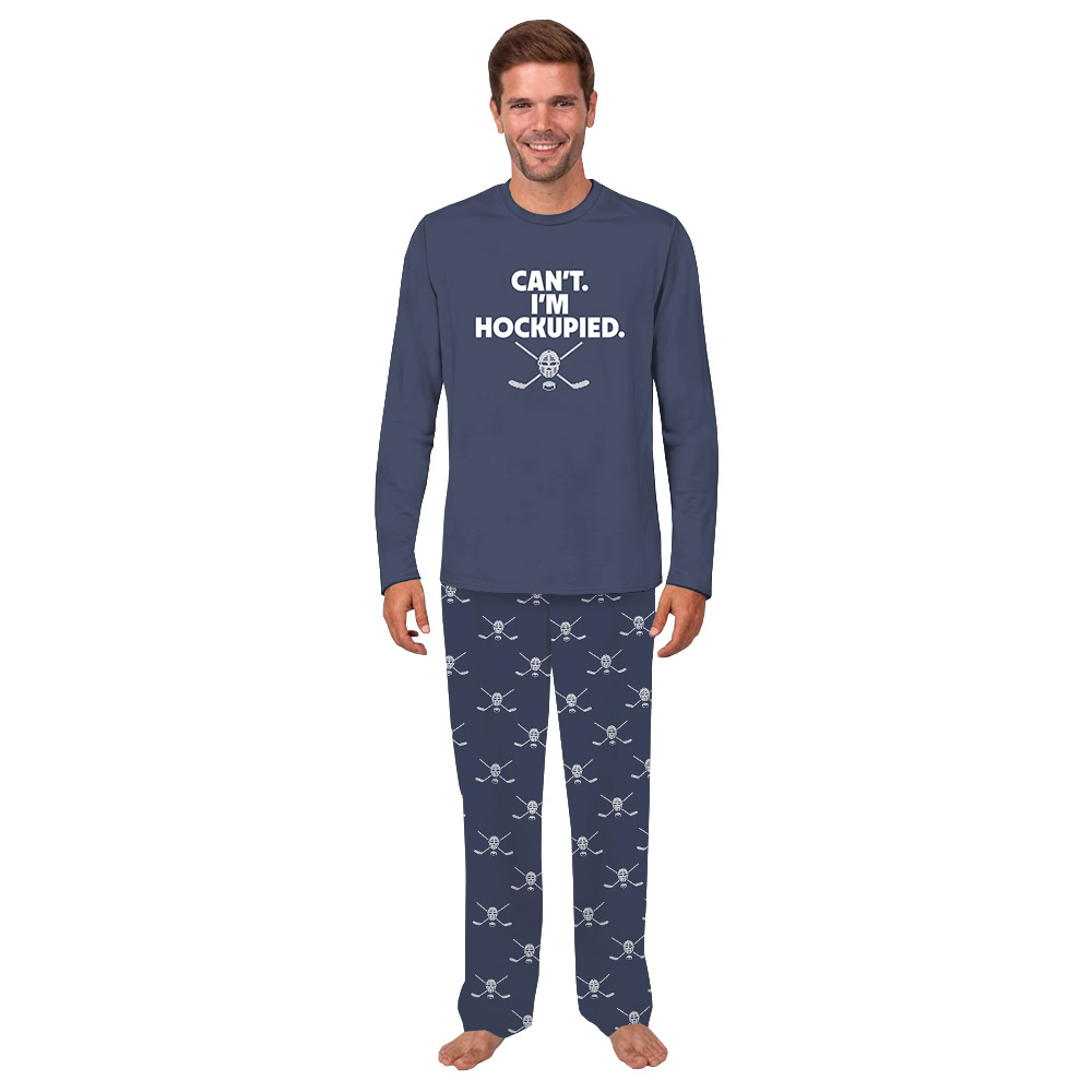 Funny Busy Hockey Life Matching Family PJs Funny Busy Hockey Life Matching Family PJs