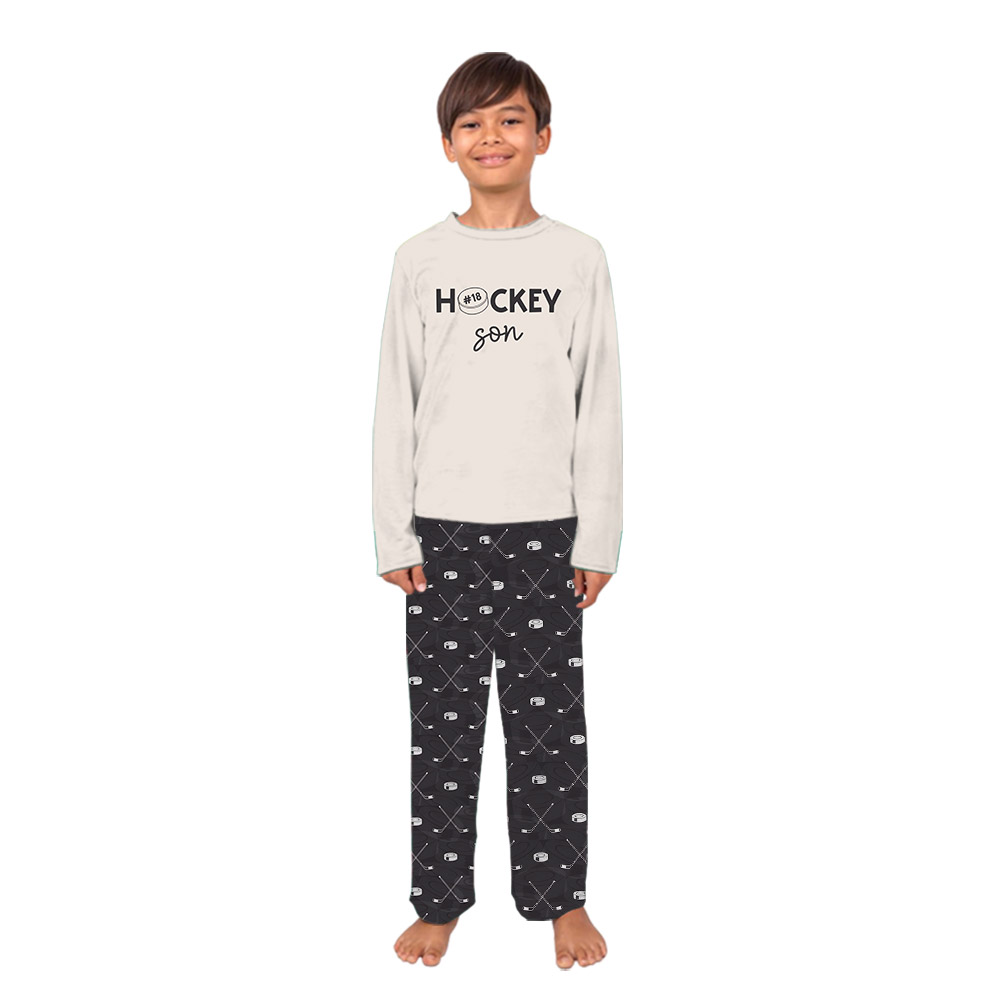 Cute Matching Family Hockey Pajamas For Mom Dad Kids Cute Matching Family Hockey Pajamas For Mom Dad Kids